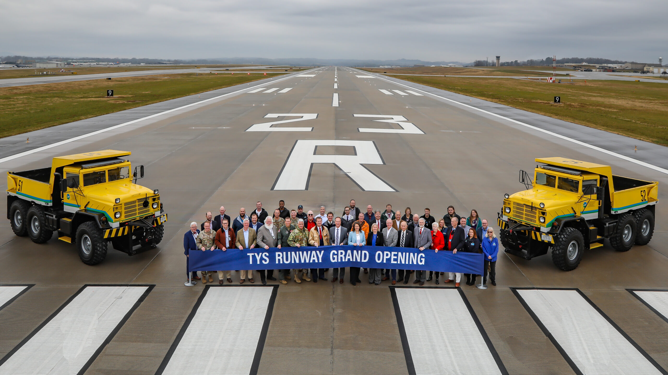 Mcghee Tyson Airport S Runway 5l 23r Is Officially Open For Operational Use Mcghee Tyson Airport