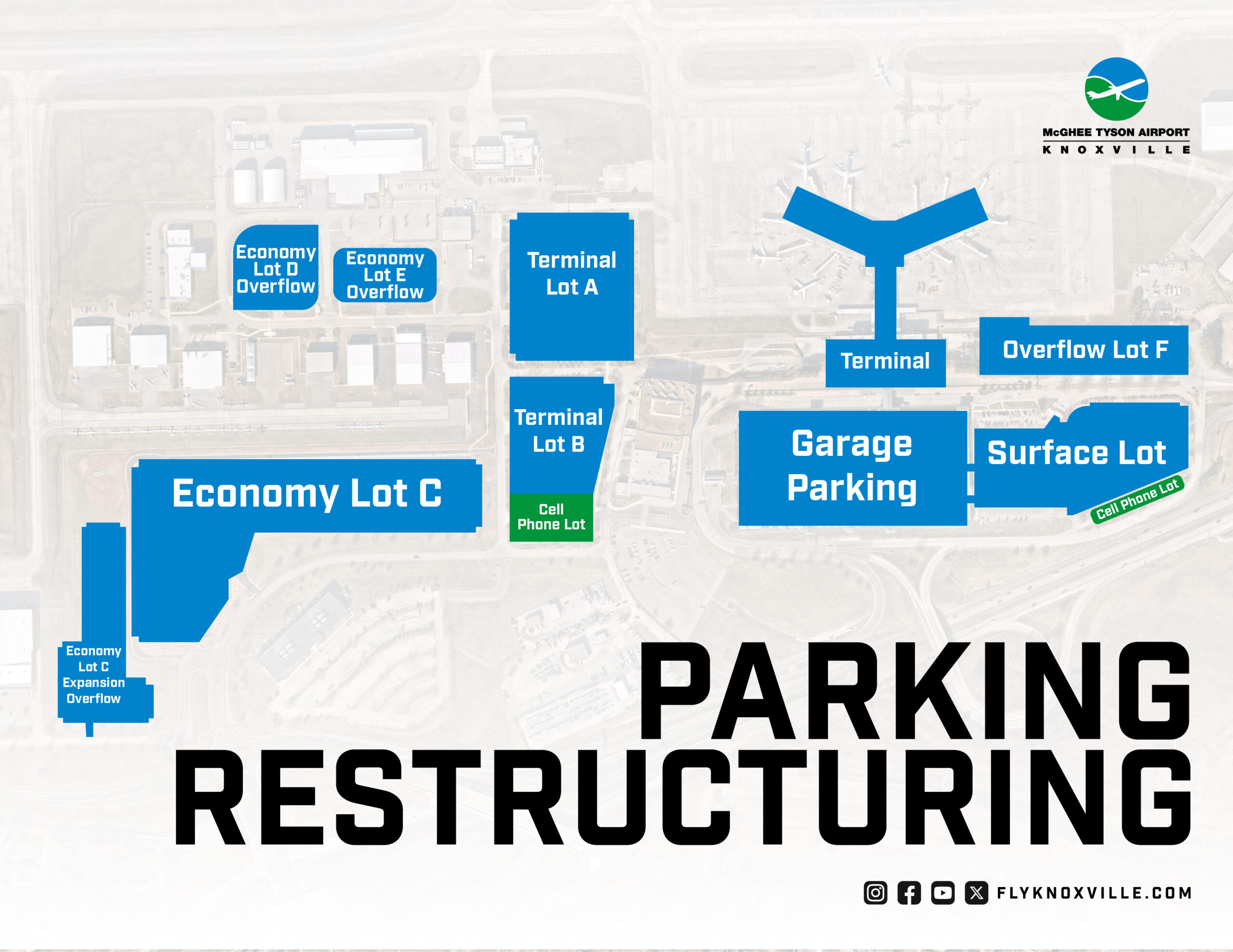 Restructuring Parking at TYS: Effective June 1, 2024